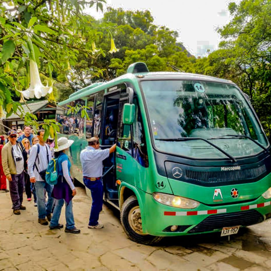 Bus Aguas Calientes to Machu Picchu