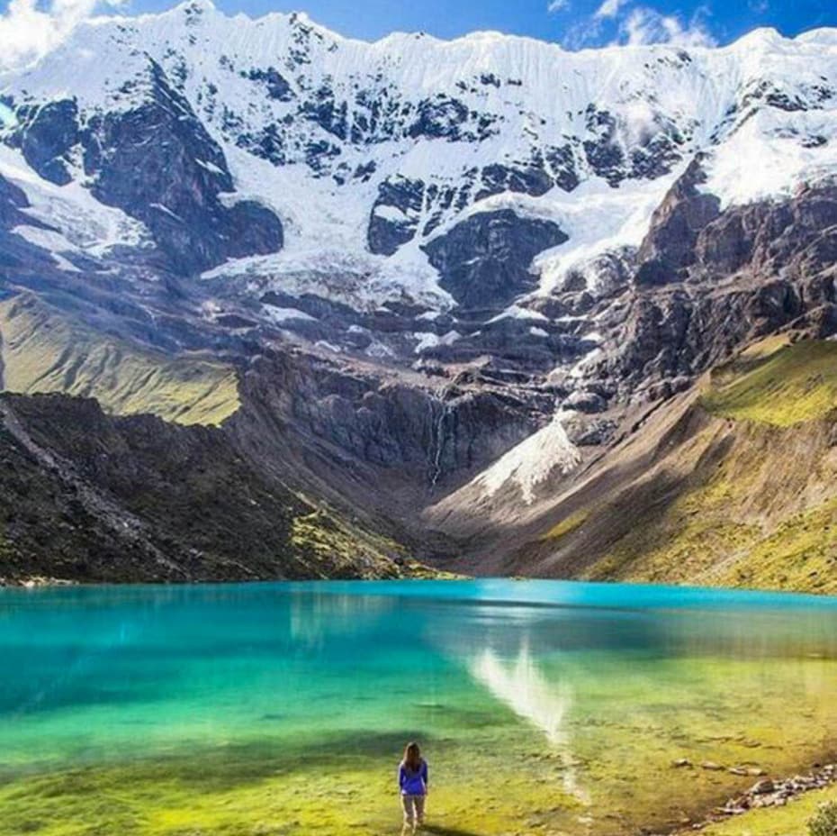 Enjoy with your family at the Humantay Lagoon Enjoy with your family at the Humantay Lagoon